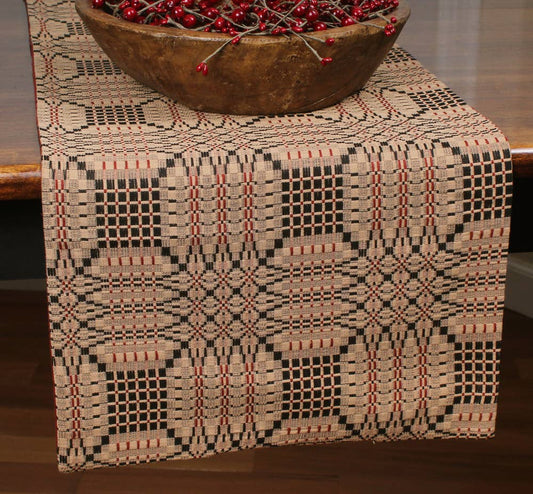 Tri Color Jacquard Table Runner