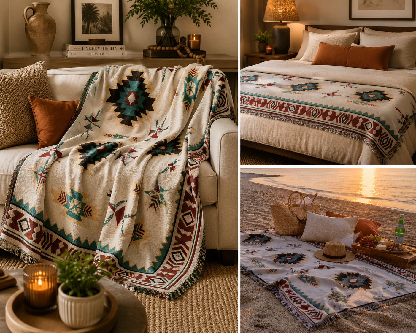 Oversized Pattern Throw