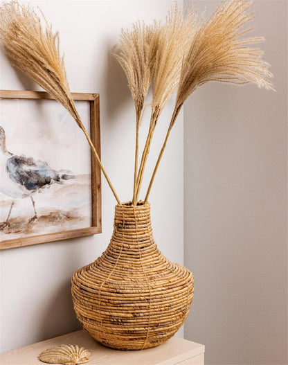 Natural Coiled Hyacinth Vase