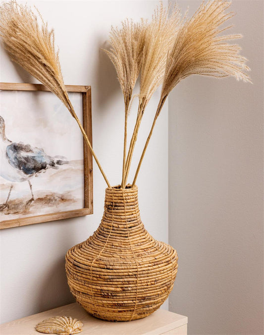 Natural Coiled Hyacinth Vase