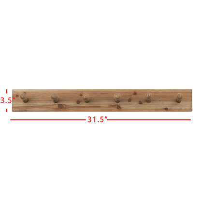 Shaker Peg 6 Hook Hanger